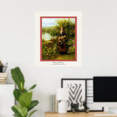 Poster Eau Le Jardin ~ Daniel Ridgway Knight (Bureau à domicile)