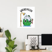 Poster Eau Melon Funny Watermelon Pun (Bureau à domicile)