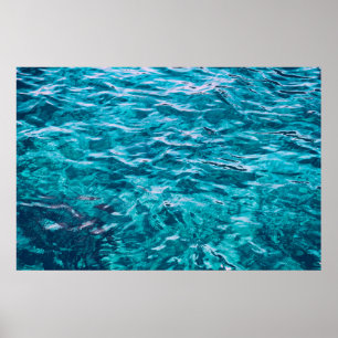 Poster Eau mer texture de la mer nature