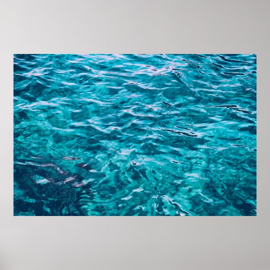 Poster Eau mer texture de la mer nature (Devant)