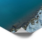 Poster Eau | Parc national Winter Jasper, Canada (Coin)