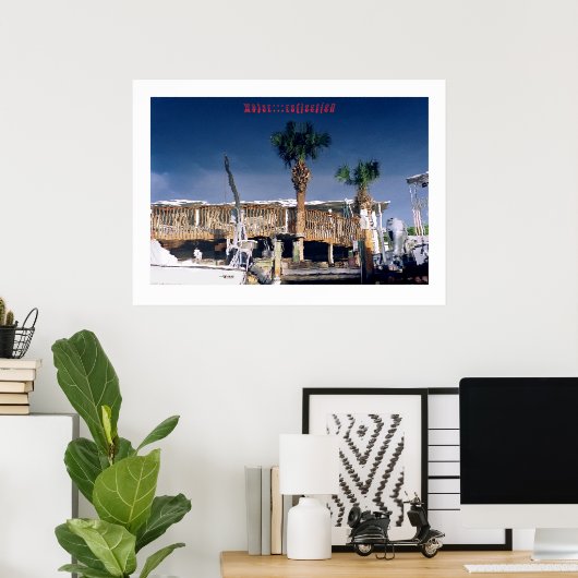 Poster eau...réflexion (Bureau à domicile)