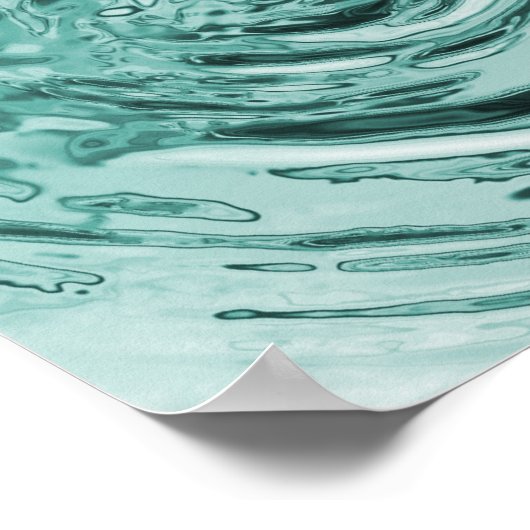 Poster Eau Turquoise (Coin)