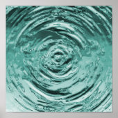 Poster Eau Turquoise (Devant)
