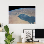 Poster Eaux Bleues Tropicales Du Golfe Persique. (Bureau à domicile)