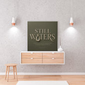 POSTER EAUX CALMES | PSAUME 23:2 |