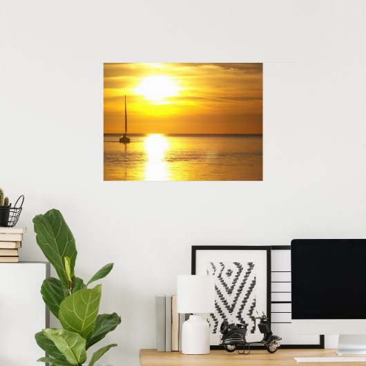 Poster Eaux couchées (Bureau à domicile)