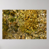 Poster Eaux de la rivière Kaweah Nature Abstraite (Devant)