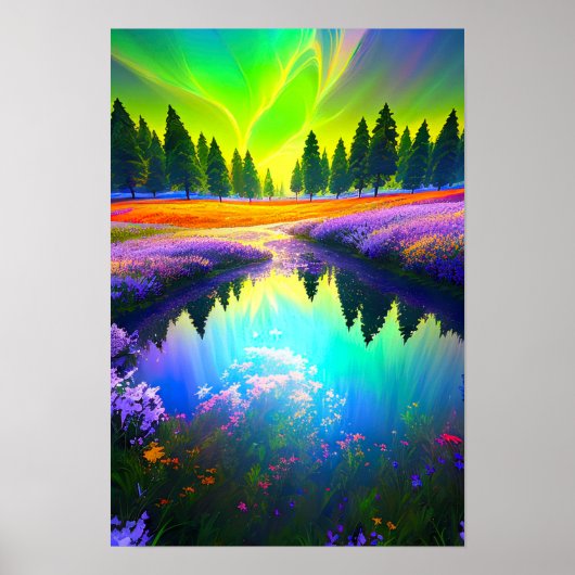 Poster Eaux énigmatiques, Mystérieux Lac (Devant)