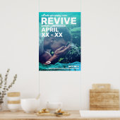 Poster Eaux ondulées Jésus Poisson (Cuisine)