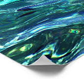 Poster Eaux profondes bleues (Coin)