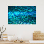 Poster Eaux profondes bleues (Cuisine)