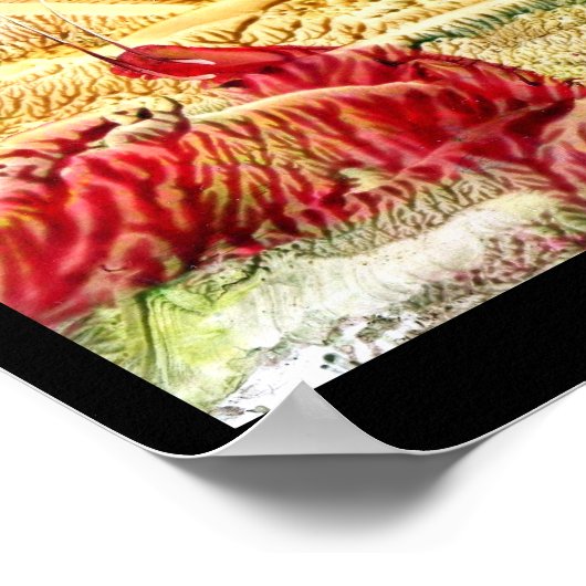 Poster Eaux requins cachées (Coin)