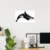 Poster Ebaleine isolée (Bureau à domicile)