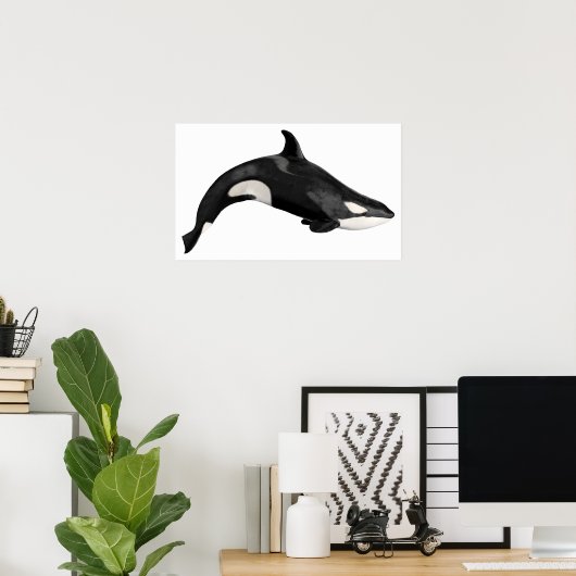 Poster Ebaleine isolée (Bureau à domicile)