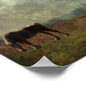 Poster Ébauche de chevaux en campagne (Coin)