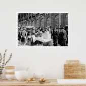 Poster Ebbets Field Hot Dog Stand Baseball 1920 (Cuisine)