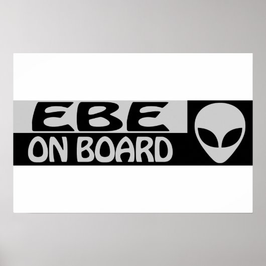 POSTER EBE À BORD (Devant)