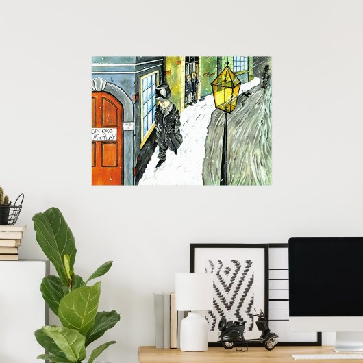 Poster Ebenezer Scrooge (Bureau à domicile)