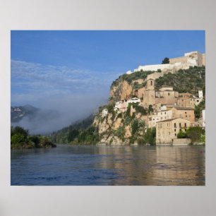 Poster Ebro River (Ria Ebre); Château des Templiers; débu
