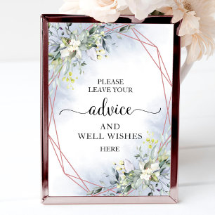 Poster Écalyptus Vert Conseils Et Bien Voeux Signer