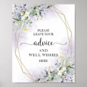 Poster Écalyptus Vert Conseils Et Bien Voeux Signer (Devant)