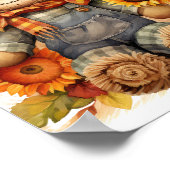 Poster Écart avec tournesol (Coin)