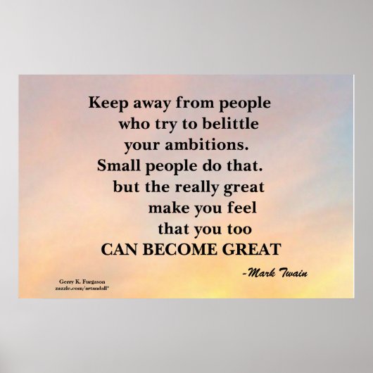 POSTER ÉCARTEZ-VOUS DE L'AFFICHAGE MOTIVÉ DES GENS (Devant)