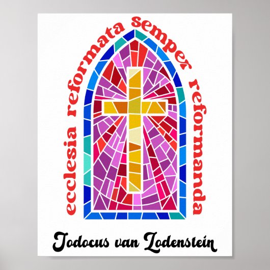 Poster Ecclesia Reformata Semper Reformanda Réformée (Devant)