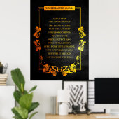 Poster Ecclésiaste 12:13-14 Verse de la Bible (Bureau à domicile)