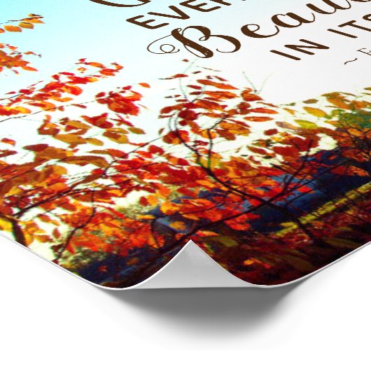 Poster Ecclésiaste 3:11 Il a rendu tout beau (Coin)