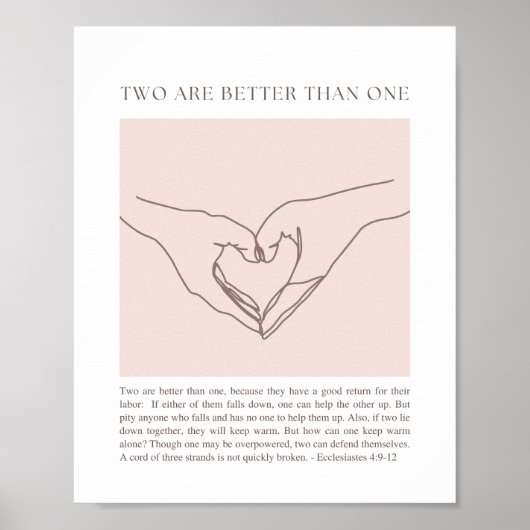 Poster Ecclésiaste 4:9-12 (Devant)