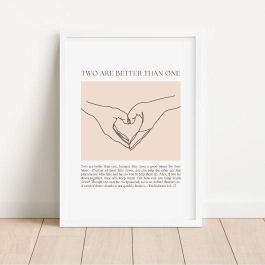 Poster Ecclésiaste 4:9-12