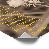 Poster Ecclesiastes 3:11 print in sepiatone (Coin)