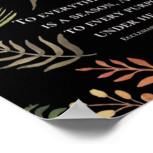 Poster Ecclesiastes 3:1 To everything there is a season, (Coin)