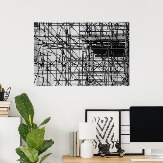 Poster Échafaudage (Bureau à domicile)
