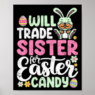 Poster Échangerai ma sœur contre des bonbons de Pâques Dr