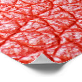 Poster Échantillon d'ameublement en cuir orange textureab (Coin)