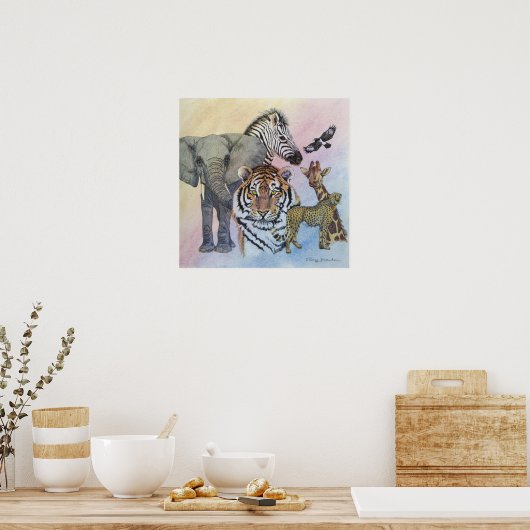 Poster Échantillon Safari (Cuisine)