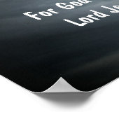 Poster Échapper à la tempête Dieu a choisi Jésus (Coin)