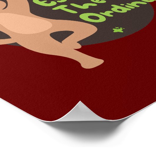 Poster Échapper à l'ordinaire Kawaii mignon chat faisant  (Coin)