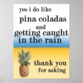 Poster "Échapper" - Pina Colada (Devant)