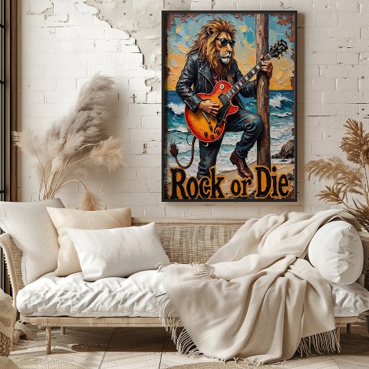 Poster Écharpe côtière : hymne de la vague du lion