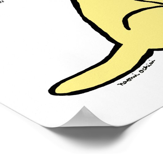 Poster Écharpe de taran jaune du Labrador (Coin)