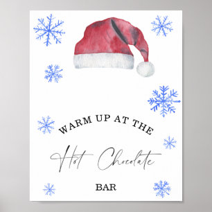 Poster Échauffement hivernal sur l'affiche du bar de choc