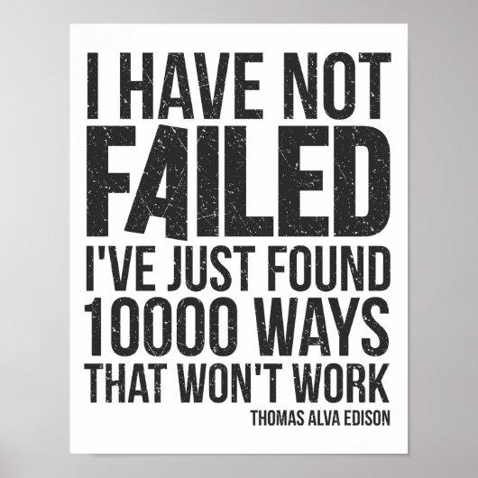 Poster échec (Devant)