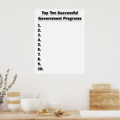 Poster Échec du gouvernement (Cuisine)