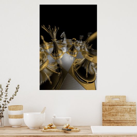 Poster Échecs (Cuisine)