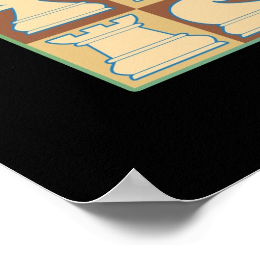 POSTER ÉCHECS (Coin)