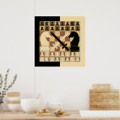 POSTER ÉCHECS (Cuisine)